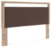 Ashley Furniture PCB1360-58 Ashley Furniture PCB1360-58 Kinlanni - King Upholstered Panel Headboard - Tan / Brown