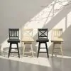 Intercon BS-BS-280W-NAT-K24 Intercon BS-BS-280W-NAT-K24 Wooden Barstool With Slat Back - Natural