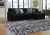 Ashley Furniture 98103S16 Ashley Furniture 98103S16 Midnight-Madness - 3-Piece Sectional With Raf Corner Chaise And Armless Chair - Onyx
