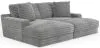 Jackson Furniture Industries 3045/75/76-18 Jackson Furniture Industries 3045/75/76-18 Comfrey - 2 Piece Double Wide Chaise - Moonstruck