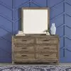 Liberty Furniture 384-BR-QPBDMC Liberty Furniture 384-BR-QPBDMC Ridgecrest - 4 Piece Bedroom Set (Queen Panel Bed, Dresser & Mirror, Chest) - Cobblestone