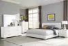 CoasterEssence 203500Q-S5L Felicity - 5 Piece Queen Bedroom Set - White Gloss