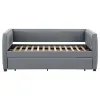 CoasterEssence 300554 Brodie - Upholstered Twin Daybed With Trundle - Gray