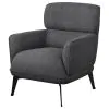 Coaster Fine Furniture 903082 Andrea - Upholstered Crecent Arm Accent Chair - Gray