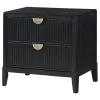 Coaster Fine Furniture 224712 Brookmead - 2-Drawer Nightstand - Black