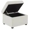 Coaster Fine Furniture 904134 Winter - Upholstered Hydraulic Lift Top Storage Ottoman - Beige