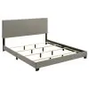 Coaster Fine Furniture 300851KW Dorian - Fabric Upholstered California King Panel Bed - Taupe