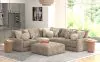 Jackson Furniture Industries 3145/63/59/73/28-28 Jackson Furniture Industries 3145/63/59/73/28-28 Turner - 3 Piece Sectional With Cocktail Ottoman - Mushroom