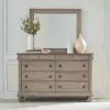 Liberty Furniture 589WT-BR-DM Liberty Furniture 589WT-BR-DM Rustic Traditions - Dresser & Mirror - Saddle Tan