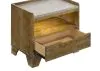 Coaster Fine Furniture 222972 Henderson - 1-Drawer LED Nightstand Bedside Table - Medium Oak