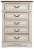 Ashley Furniture B743-45 Realyn - Chest - Chipped White