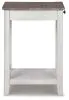 Ashley Furniture A4000374 Adalane - Accent Table - White / Gray