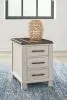 Ashley Furniture T796-7 Darborn - Chair Side End Table - Gray / Brown