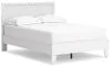 Ashley Furniture EB1810/231/245/156/112 Ashley Furniture EB1810/231/245/156/112 Hallityn - 4 Pc. - Dresser, Chest, Full Panel Platform Bed - White