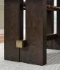 Ashley Furniture D984-32 Burkhaus - Rectangular Dining Room Counter Table - Dark Brown
