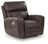 Ashley Furniture PCU6450613 Crossplex - Power Recliner / Adjustable Headrest - Smoke