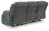Ashley Furniture PC2140599 Observation - Reclining Power Sofa With Drop Down Table - Steel