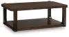 Ashley Furniture T656-1 Breckington - Rectangle Cocktail Table - Dark Brown