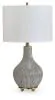 Ashley Furniture L100844 Judlen - Ceramic Table Lamp - Gray / Gold Finish