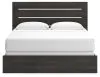 Ashley Furniture PCB2108B8 Ashley Furniture PCB2108B8 Hollivern - King Panel Bed - Dark Gray