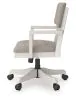 Ashley Furniture H742/34/34R/01A/70 Ashley Furniture H742/34/34R/01A/70 Robbinsdale - 4 Pc. - L-Shaped Home Office Desk, Home Office Desk Chair, Bookcase - Antique White