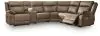 Ashley Furniture PC82305S5 Ashley Furniture PC82305S5 Max-Momentum - 6-Piece Power Reclining Sectional With Audio Console - Biscotti