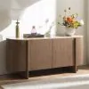 ACME AC05319 Markku - Console Table With Natural Marble - Oak