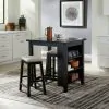 Liberty Furniture 942B-CD-3CTS Liberty Furniture 942B-CD-3CTS Brook Creek - 3 Piece Counter Set - Black