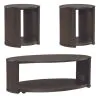 Liberty Furniture 145-OT-3PCS City View - 3 Piece Table Set (1 Cocktail 2 Round End Tables) - Coffee Bean