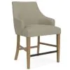 Riverside Furniture 92606 Mix-N-Match Chairs - Swoop Arm Upholstered Stool (Set of 2) - Gray