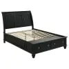 CoasterEssence 201329Q-S5 Sandy Beach - 5 Piece Queen Bedroom Set - Black