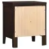 CoasterEveryday 202092 Carlton - 2-Drawer Nightstand - Cappuccino