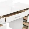 CoasterElevations 203507 Felicity - 9-Drawer Vanity Table With Lighted Mirror - Glossy White