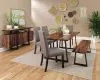 CoasterElevations 110181 Ditman - Live Edge Dining Table - Gray Sheesham
