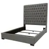 CoasterEssence 300621Q Camille - Upholstered Queen Panel Bed - Gray