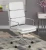 CoasterEssence 801746 Ximena - Upholstered Adjustable High Back Office Chair - White
