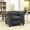 Furniture of America CM6342GY-CH-PK Winifred - Chair - Gray