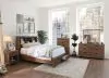 Furniture of America CM7360BC-EK-BED Mcallen - Eastern King Bed - Weathered Light Oak