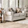 Furniture of America SM6437-LV Emely - Loveseat - Light Gray / Gold