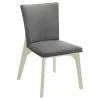 Coaster Fine Furniture 108682 Biloxi - Upholstered Dining Side Chair (Set of 2) - Gray