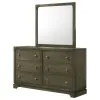 Coaster Fine Furniture 224933M Gran Park - 6-Drawer Dresser And Mirror - Dark Cocoa