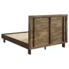Coaster Fine Furniture 225011Q Glenwood - Queen Platform Panel Bed - Warm Brown