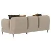 Coaster Fine Furniture 509411 Jade - Chenille Upholstered Sculpted Track Arm Sofa - Latte