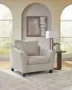 Benchcraft® 59803/23/14 Willarae - 2 Pc. - Chair And A Half, Ottoman - Taupe