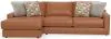 Jackson Furniture Industries 5045/73/75-26 Jackson Furniture Industries 5045/73/75-26 Minori - Italian Leather 2 Piece Sofa / Chaise With LSF Chaise - Whiskey