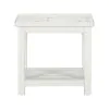 Liberty Furniture 142-OT1020 Backroads - End Table - Weathered White & Parchment Brown