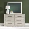 Liberty Furniture 522-BR-DM Modern Play - Dresser & Mirror - Natural White