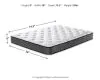 Sierra Sleep® by Ashley M58711 Sierra Sleep® by Ashley M58711 8 Inch Bonnell Hybrid - Twin Mattress - White