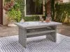 Ashley Furniture P439-625 Naples Beach - RECT Multi-Use Table - Light Gray
