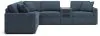Ashley Furniture 92121S14 Ashley Furniture 92121S14 Modmax - 6-Piece Sectional With Audio System Console - Ink